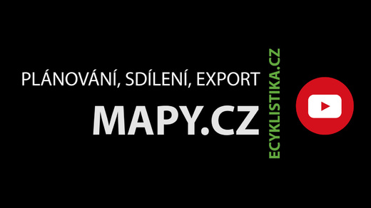 Titulka MAPYCZ - Plánování, Sdílení, Export na YouTube
