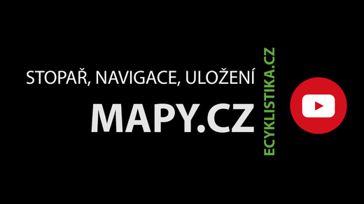 Titulka MAPYCZ - Stopař, Plánování, Uložení na YouTube