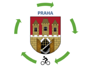 Logo cyklotrasy OKOLO PRAHY